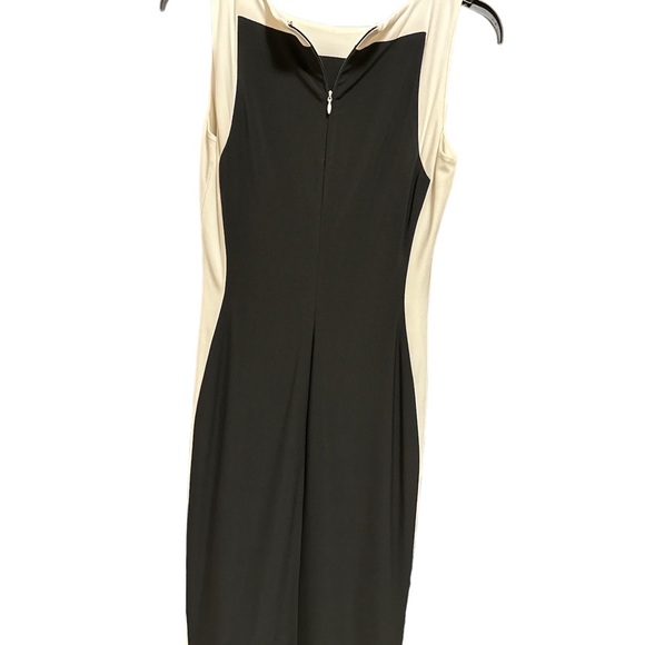 NWOT LAUREN RALPH LAUREN SLEEVELESS MIDI DRESS. TWO TONE. - Picture 3 of 9